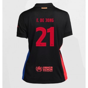 Billiga Barcelona Frenkie de Jong #21 Bortatröja Dam 2024-25 Kortärmad